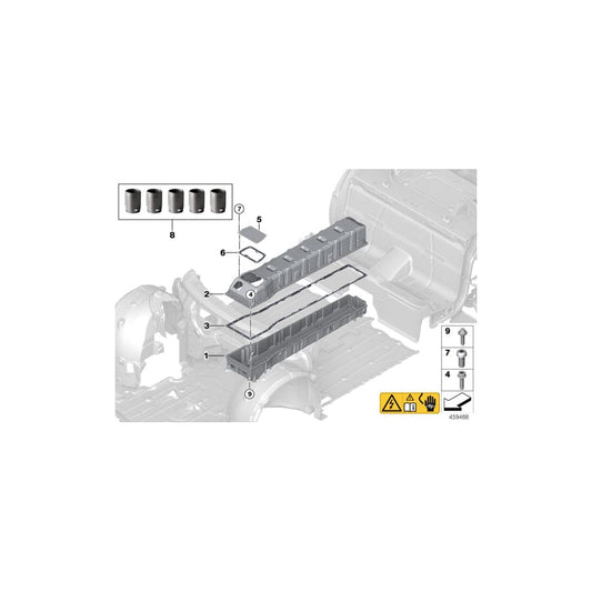 Genuine BMW 61278610481 I15 Seal For Hv Battery (Inc. i8) | ML Performance UK Car Parts