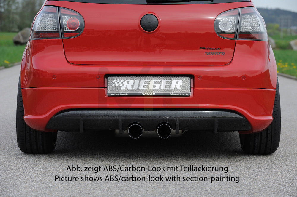 Rieger 00059411 VW Mk5 Golf Rear Diffuser 4 | ML Performance UK Car Parts