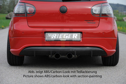 Rieger 00059411 VW Mk5 Golf Rear Diffuser 4 | ML Performance UK Car Parts