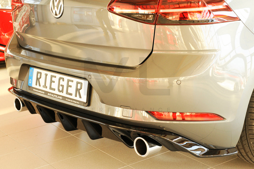 Rieger 00088160 VW Mk7 Golf GTI Rear Diffuser 2 | ML Performance UK Car Parts