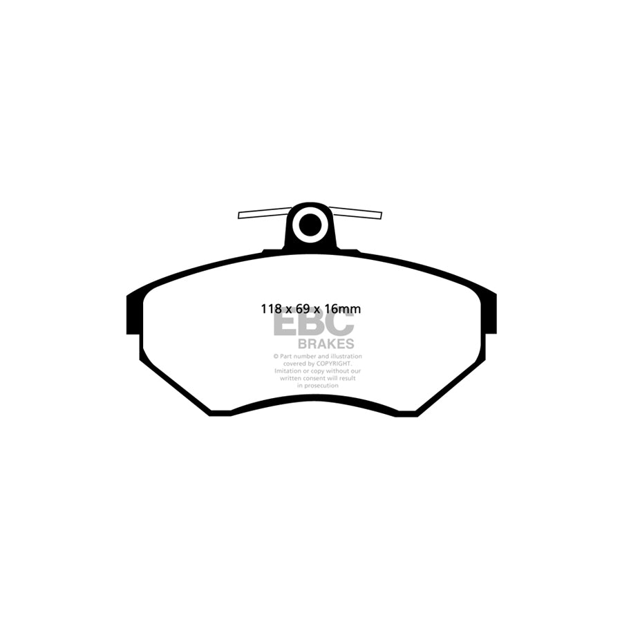 EBC PD13KF689 VW Polo (6N) Yellowstuff Front Brake Pad & GD Disc Kit 2 | ML Performance UK Car Parts