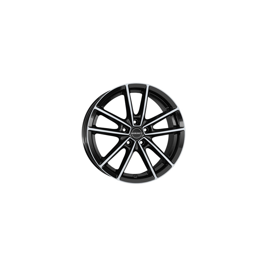 Borbet W 8.5x21 ET45 W 852145108572,5BPG Black Glossy Polished Wheel | ML Performance UK Car Parts