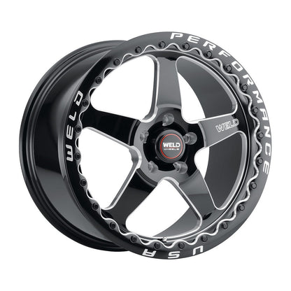 Weld S90470045P40 Ventura Beadlock S904 Wheel 17x10 5x112 ET40 BS7.1 Gloss Black MIL - DIA
