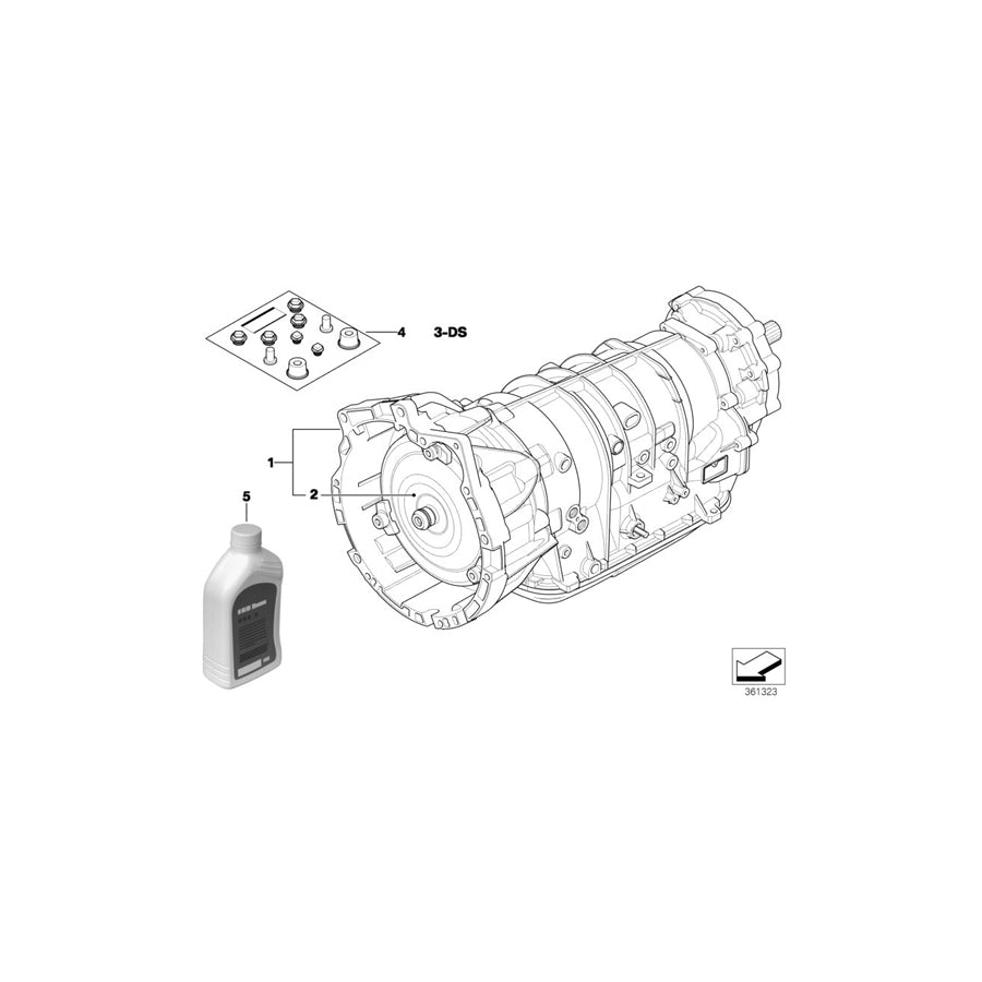 Genuine BMW 24007523281 E46 E83 Exch. Automatic Transmission Eh A5S 390R - YX (Inc. 330xi & X3 3.0i) | ML Performance UK