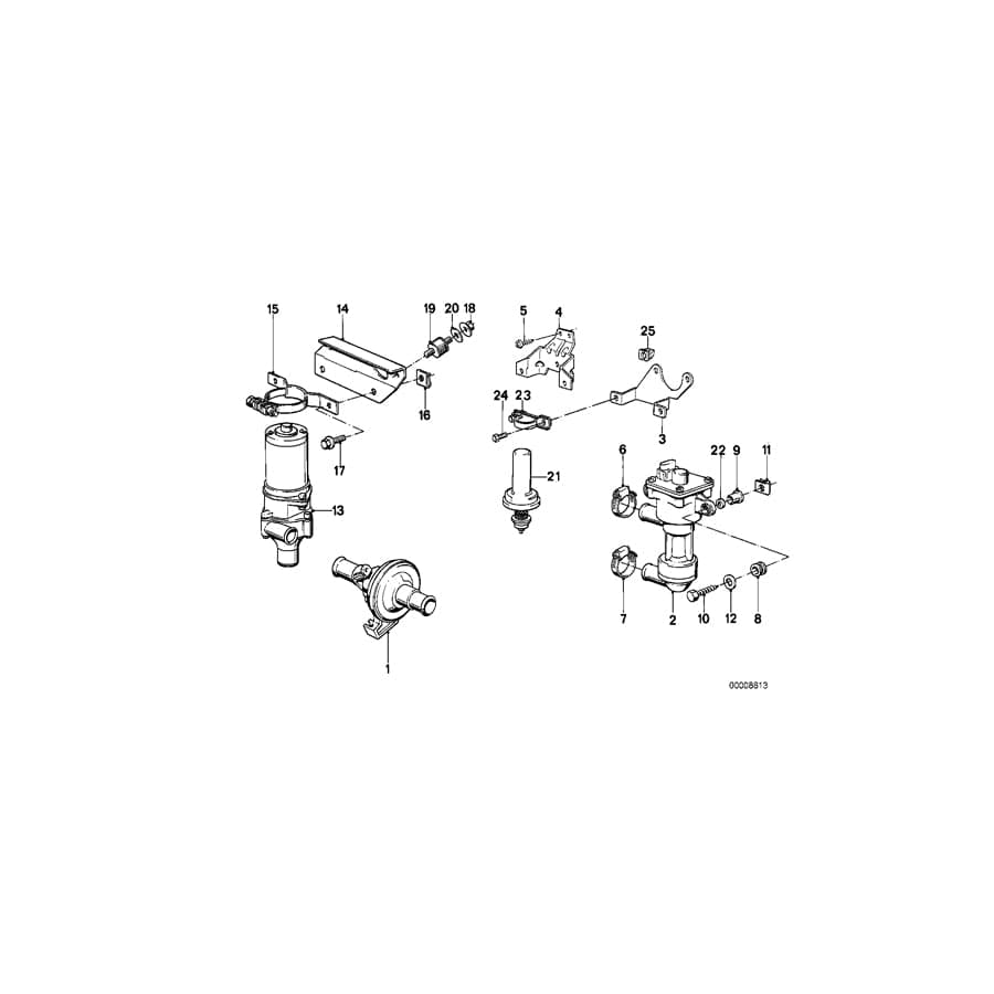 Genuine BMW 41131886283 E28 Holder (Inc. 533i) 1 | ML Performance UK Car Parts