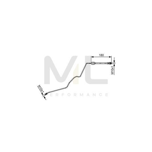 BOSCH 1 987 481 421 Brake Hose 180mm | ML Performance Car Parts