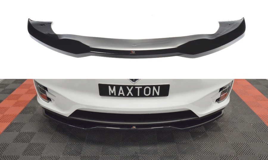 Maxton Design TE-MODELX-FD2T Front Splitter V.2 Tesla Model X | ML Performance UK Car Parts