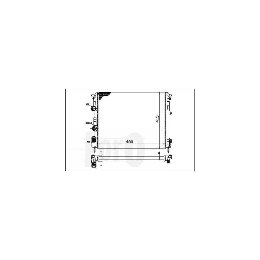 Abakus 0420170006 Engine Radiator | ML Performance UK