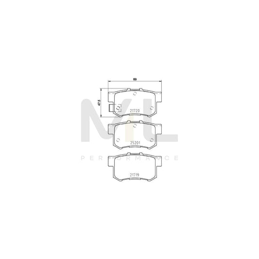 Brembo P 79 027 Brake Pad Set With Acoustic Wear Warning | ML Performance Car Parts