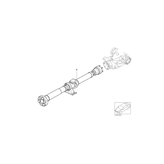 Genuine BMW 26107576479 E64 E63 Drive Shaft Automatic Transmission L=1500MM (Inc. 650i) | ML Performance UK