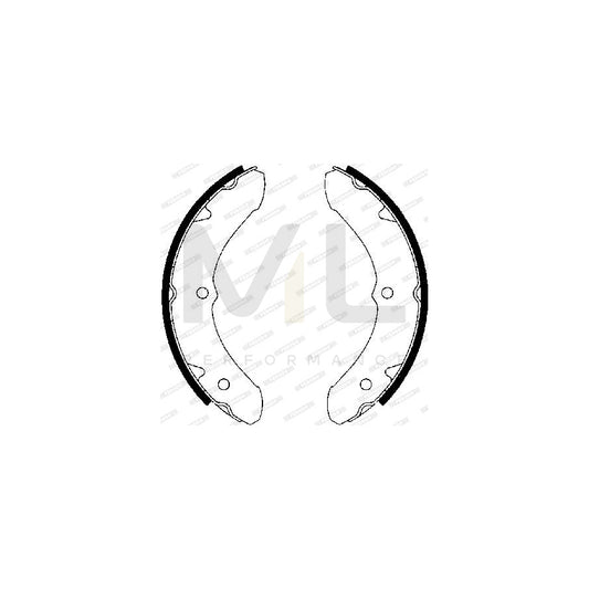FERODO PREMIER FSB4117 Brake Shoe Set for TOYOTA LAND CRUISER | ML Performance Car Parts