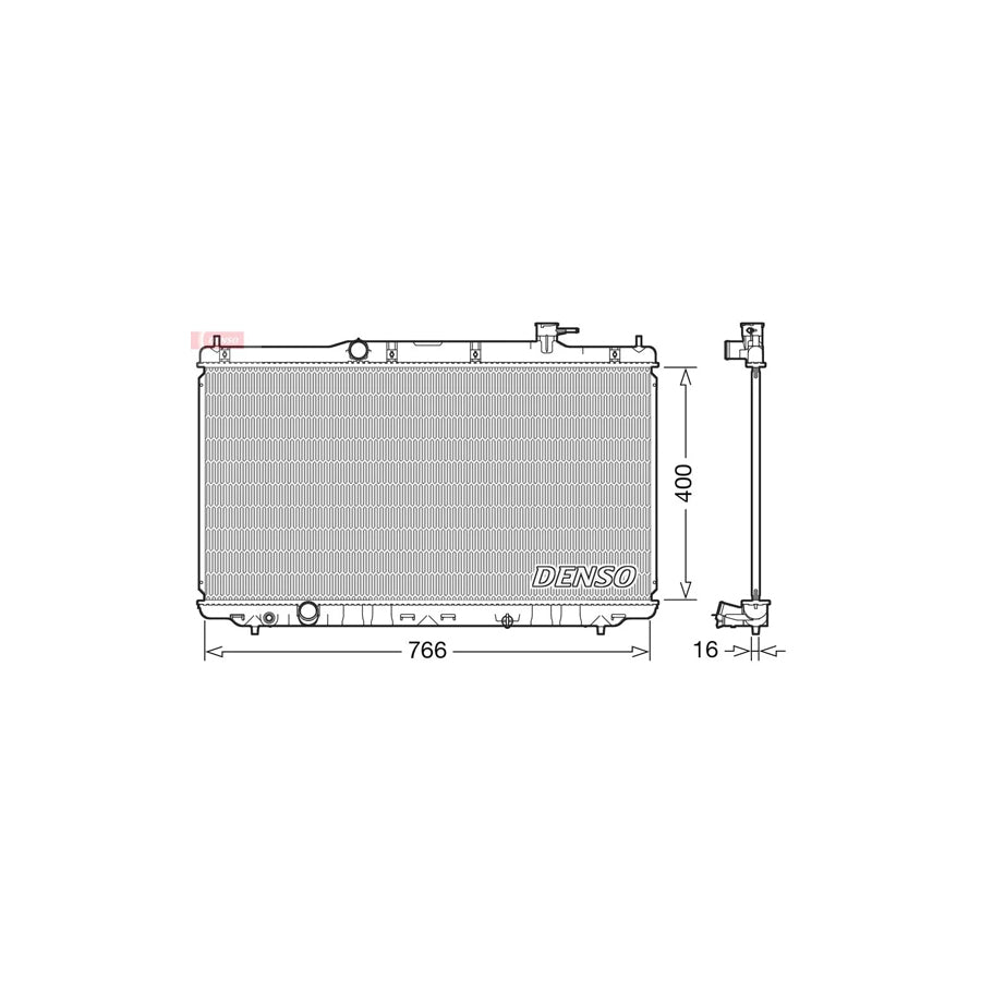 Denso DRM40038 Drm40038 Engine Radiator For Honda Accord Ix Saloon (Cr) | ML Performance UK