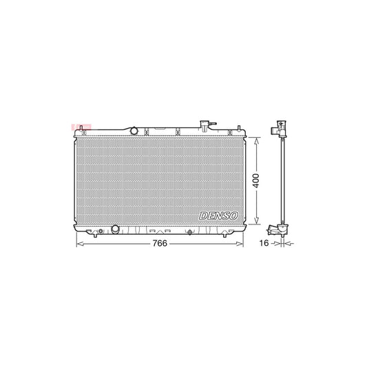 Denso DRM40038 Drm40038 Engine Radiator For Honda Accord Ix Saloon (Cr) | ML Performance UK