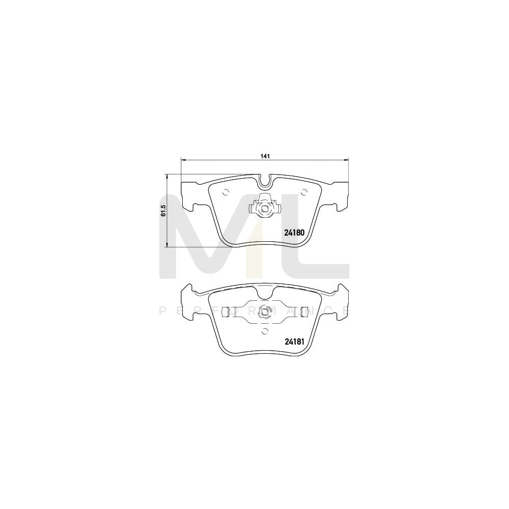 Hella 8DB 355 013-641 Brake Pad Set Prepared For Wear Indicator | ML Performance Car Parts