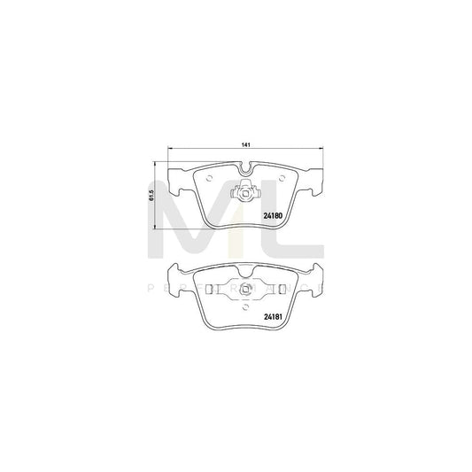 Hella 8DB 355 013-641 Brake Pad Set Prepared For Wear Indicator | ML Performance Car Parts