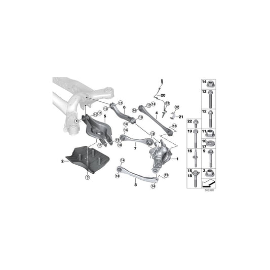 Genuine BMW 33306899303 G20 Wheel Carrier, Rear Left (Inc. 330iX, M340i & 320i) | ML Performance UK Car Parts