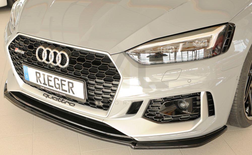 Rieger 00088202 Audi B9 F5 RS5 Front Splitter 8 | ML Performance UK Car Parts