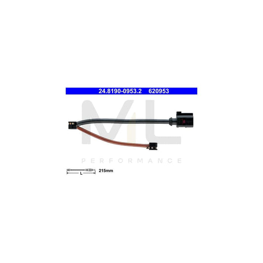 ATE 24.8190-0953.2 Brake pad wear sensor | ML Performance Car Parts