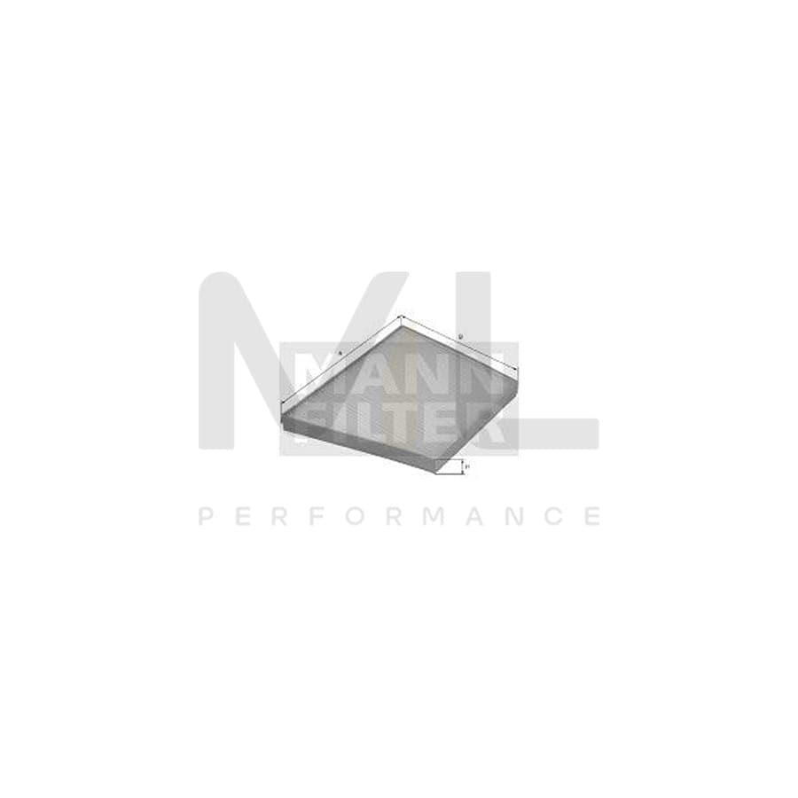 MANN-FILTER CUK 3172/1 Pollen filter Activated Carbon Filter | ML Performance Car Parts
