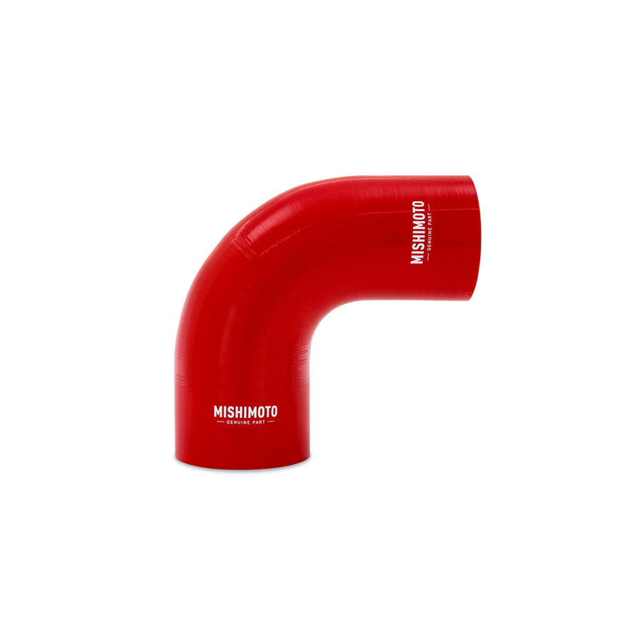 Mishimoto MMCP-R90-30375RD Silicone Reducer Coupler 90 Degree 3in to 3.75in - Red