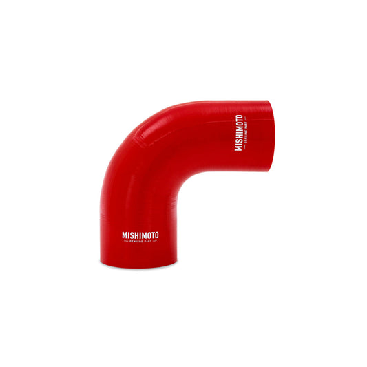 Mishimoto MMCP-R90-30375RD Silicone Reducer Coupler 90 Degree 3in to 3.75in - Red