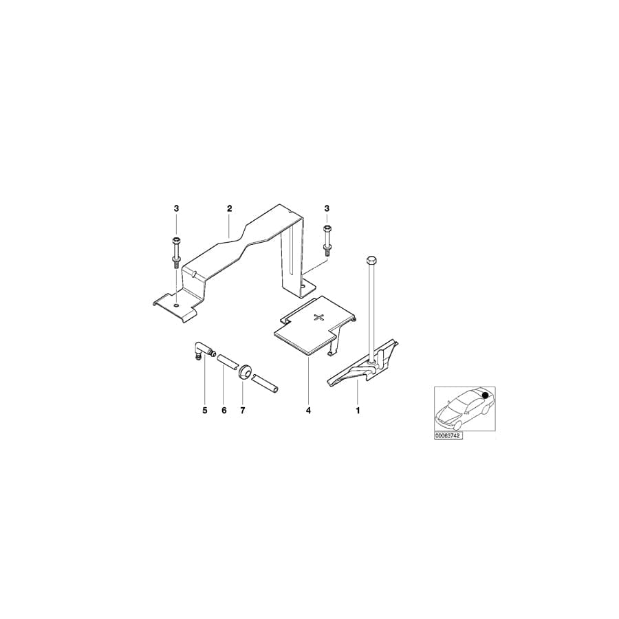 Genuine BMW 61218242244 E52 Hexagon-Head Bolt With Shank M6X48 (Inc. ALPINA V8 & Z8) | ML Performance UK Car Parts