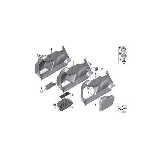 Genuine BMW 51477454195 G20 Scoop Rear Ventilation (Inc. 330d, 330dX & M340iX) | ML Performance UK Car Parts