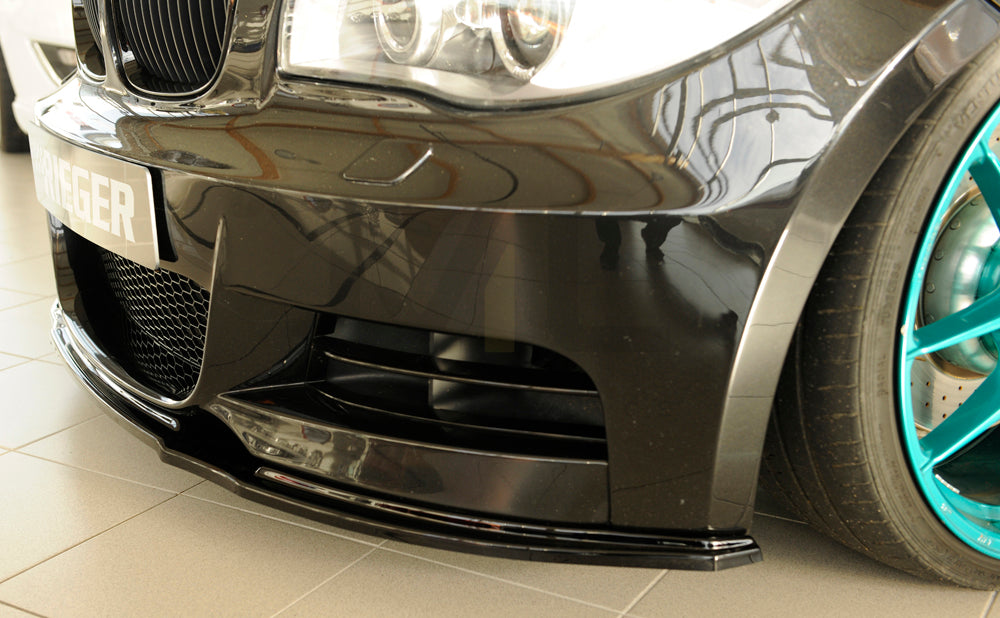 Rieger 00088124 BMW 1 Series E82 E88 Front Splitter 7 | ML Performance UK Car Parts