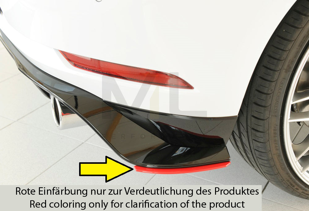 Rieger 00059519 VW Mk7 Golf GTI-TCR Rear Side Splitter 2 | ML Performance UK Car Parts