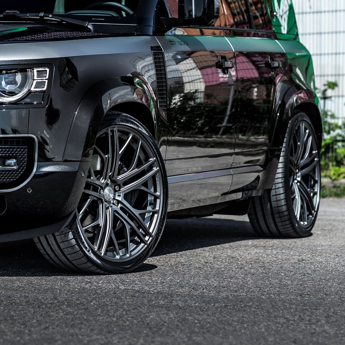 MANHART MHRDEFFL22105 FORGED LINE RIM SET FOR LAND ROVER DEFENDER  LIGHT GREY