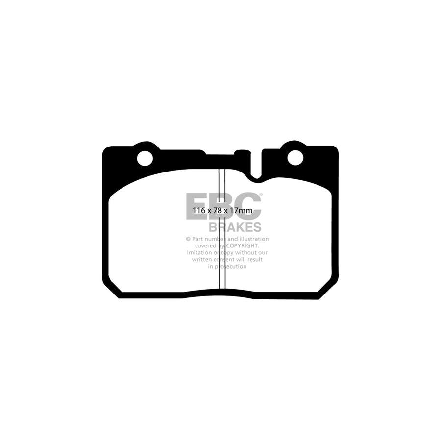 EBC DP41154R Lexus LS400 (XF20) Yellowstuff Front Brake Pads 2 | ML Performance UK Car Parts