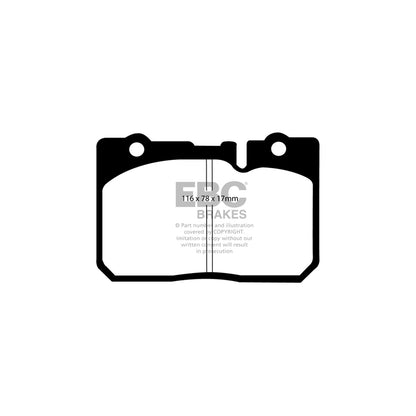EBC DP41154R Lexus LS400 (XF20) Yellowstuff Front Brake Pads 2 | ML Performance UK Car Parts