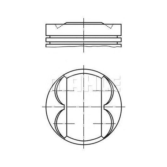 MAHLE ORIGINAL 676 03 00 Piston 69,5 mm, with piston rings | ML Performance Car Parts