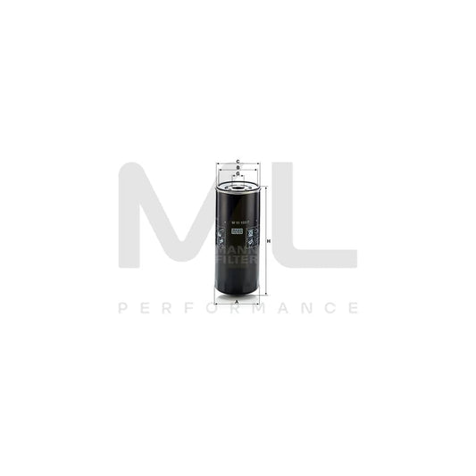MANN-FILTER W 11 102/7 Oil Filter Spin-on Filter, with one anti-return valve | ML Performance Car Parts