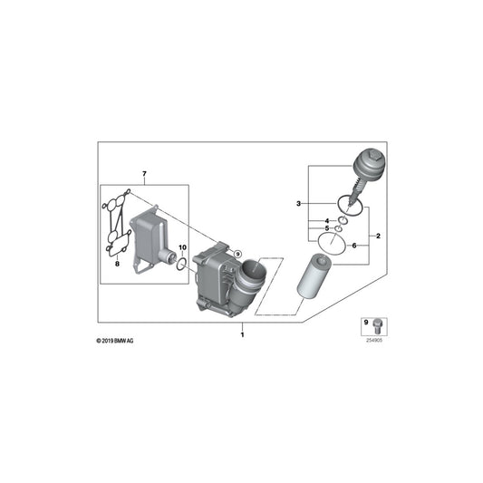 Genuine BMW 11428512435 E92 E70 E90 Heat Exchanger (Inc. 330d, 530d & X6 40dX) | ML Performance UK Car Parts