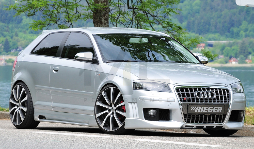 Rieger 00056751 Audi 8P A3 Front Bumper - R-Frame 4 | ML Performance UK Car Parts