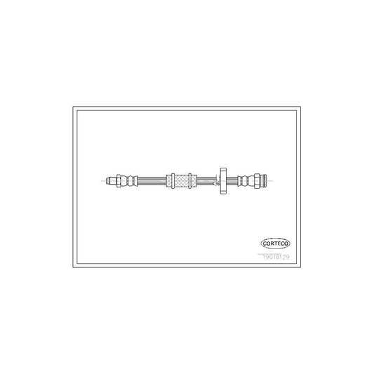 Corteco 19018129 Brake Hose For Fiat Uno Hatchback (146) | ML Performance UK