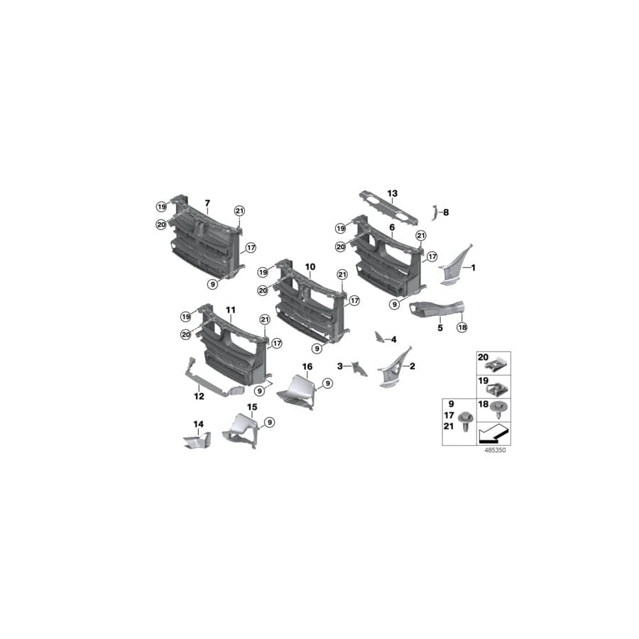 Genuine BMW 51748055211 F15 Air Duct, Exterior Radiator, Left M (Inc. X5 40dX, X5 M50dX & X5 40eX) | ML Performance UK