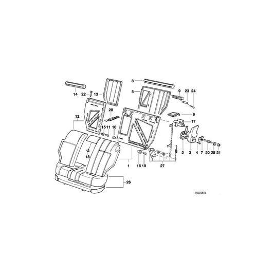 Genuine BMW 52208133498 E34 Bush Bearing Inner Right (Inc. 530i, 518i & 540i) | ML Performance UK Car Parts