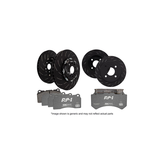 EBC P2DK037RP1 Mitsubishi Lancer Evo 10 Full Vehicle Kit RP1 Full Race Pads & 2-Piece Fully-Floating Discs - Brembo Caliper 1 | ML Performance UK Car Parts