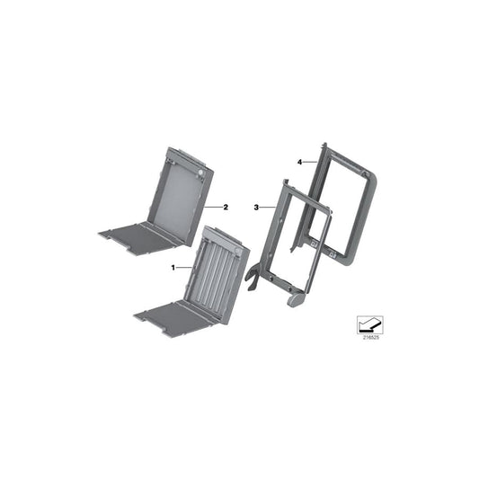 Genuine BMW 52207302592 F06 F06 Ski Bag VERMILION ROT (Inc. 640d, M6 & ALPINA B6) | ML Performance UK Car Parts