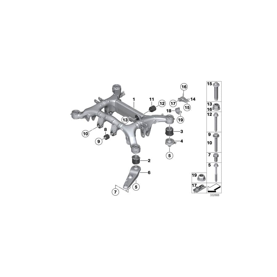 Genuine BMW 33326782394 F02 F01 Radius Rod, Front Right (Inc. 750LiX 4.4, 730dX & ALPINA B7L) | ML Performance UK Car Parts