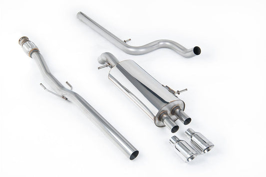 MillTek SSXCN102 Citroen DS3 Non-Resonated Cat-Back Exhaust with Polished Tips