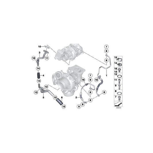 Genuine BMW 11428508038 F11 F31 F26 Oil Pipe (Inc. 640dX, X5 40dX & 535d) | ML Performance UK Car Parts
