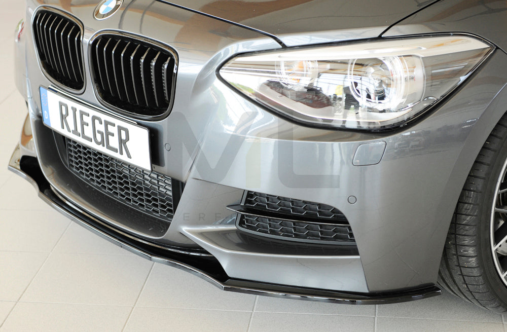 Rieger 00088081 BMW 1 Series F20 F21 Front Splitter 5 | ML Performance UK Car Parts