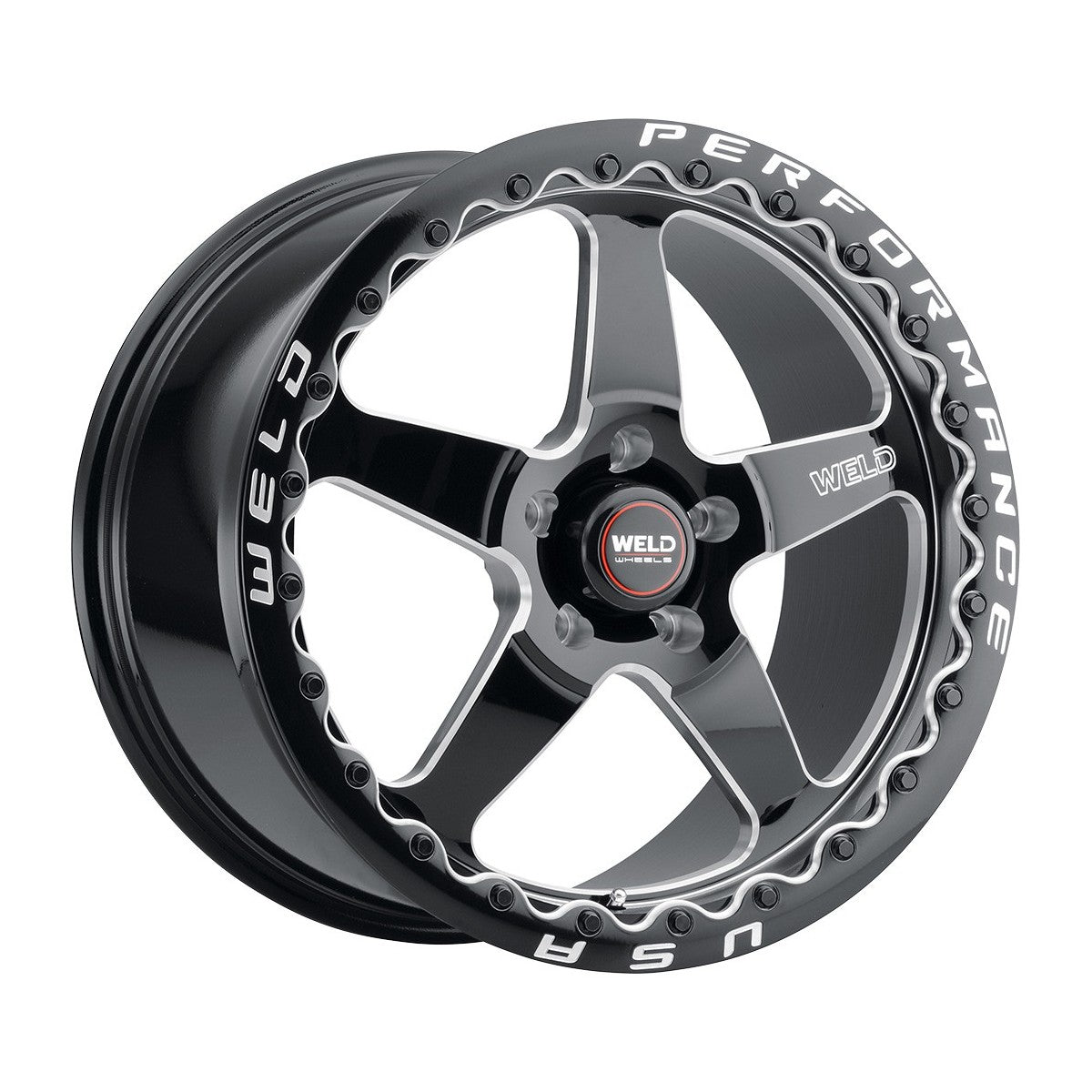 Weld S90480071P30 Ventura Beadlock S904 Wheel 18x10 5x115 ET30 BS6.7 Gloss Black MIL - DIA