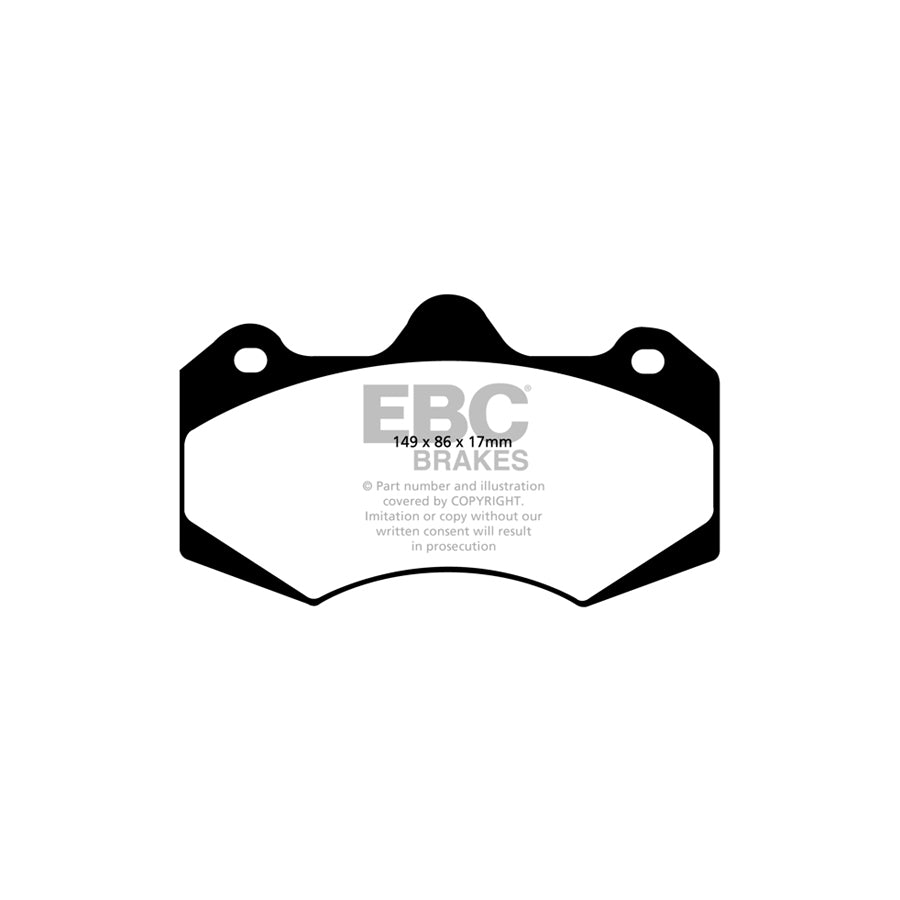 EBC PD04KF827 Holden HSV Vauxhall Bluestuff Front Brake Pad & Plain Disc Kit - AP Caliper (Inc. E & VXR8) 2 | ML Performance UK Car Parts