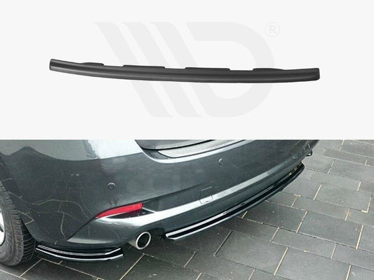 Maxton Design MA-3-3F-RD1T Central Rear Splitter Mazda 3 MK3 Facelift | ML Performance UK Car Parts