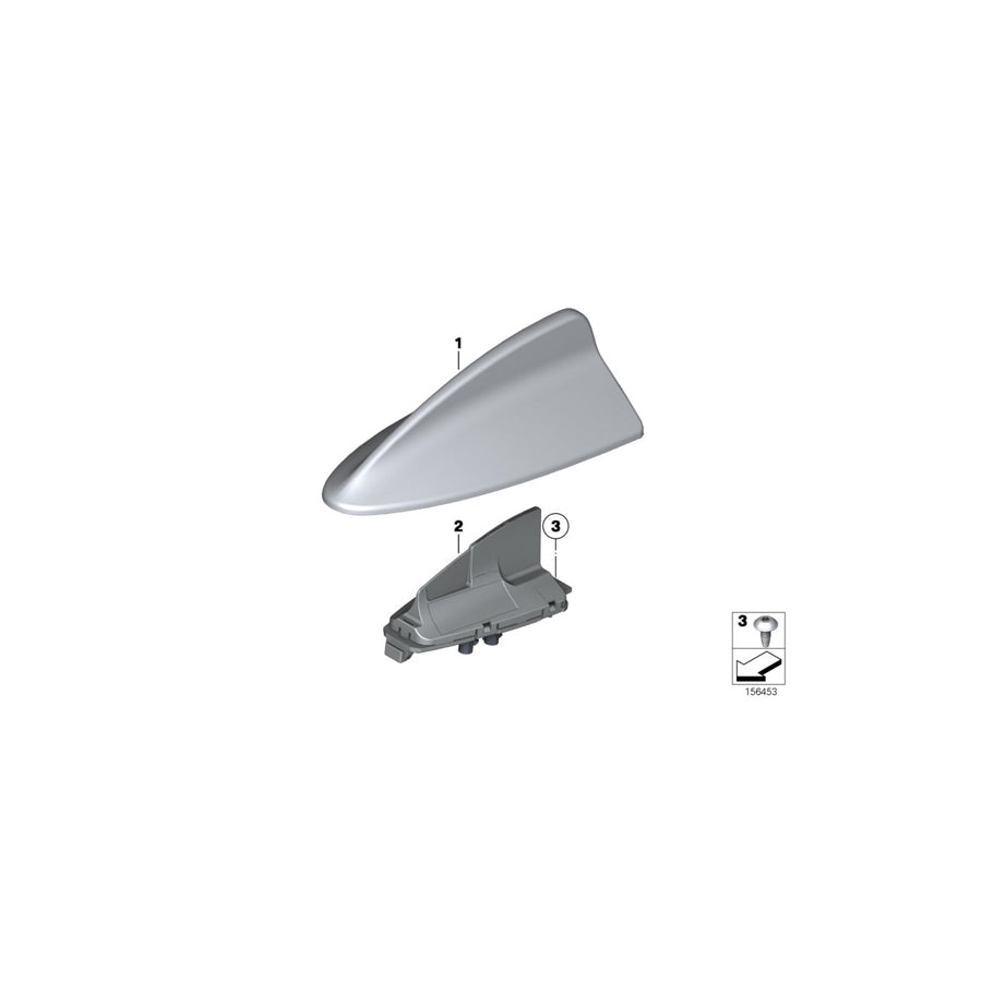 Genuine BMW 65208795962 F30 F45 F11 Roof Antenna (Inc. X3 35dX, X5 M50dX & 114d) | ML Performance UK