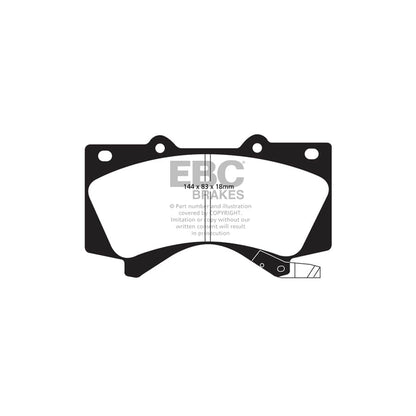 EBC PD09KF715 Lexus Toyota Bluestuff Front Brake Pad & USR Disc Kit (Inc. LX450, LX570, Landcruiser, Sequoia) 2 | ML Performance UK Car Parts